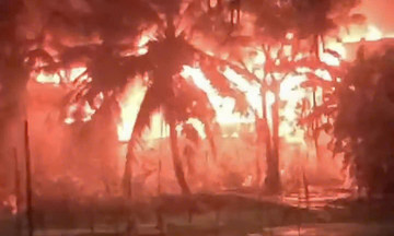 Incense fire destroys three homes, damages a fourth