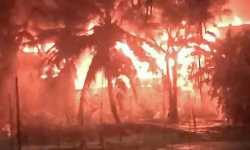 Incense fire destroys three homes, damages a fourth