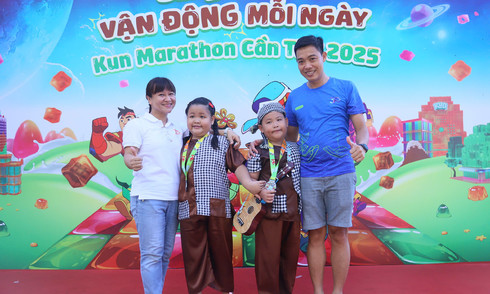 Kun Marathon connects families in Can Tho