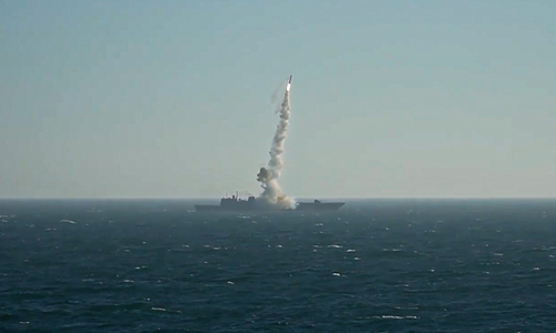 Russian frigate launches Zircon missile, hits target in military exercise