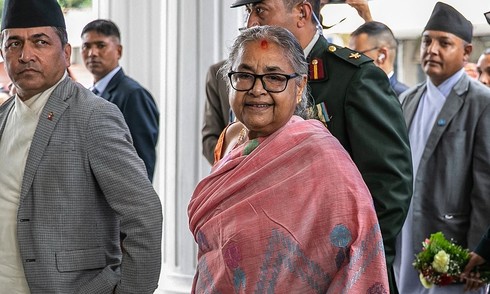 Nepal's acting prime minister pledges six-month term