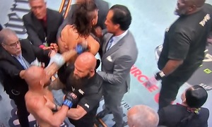 MMA fighter Jean Silva throws sucker punch after UFC loss