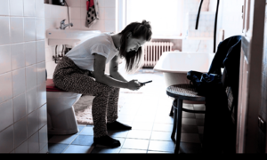 Why young people are seeking refuge in the bathroom