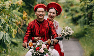 Ho Quang Hieu's charming countryside wedding ceremony