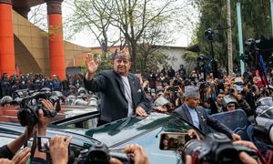 Former king of Nepal's growing influence amid protests