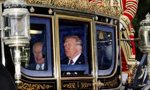 King Charles uses royal carriage to welcome Trump