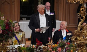 Royal banquet for president Trump