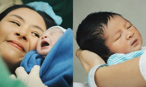 Ngoc Han welcomes her first child, a son