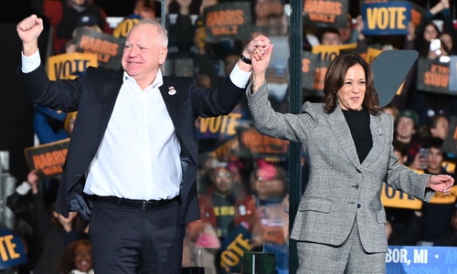 Harris expresses disappointment in running mate's debate performance