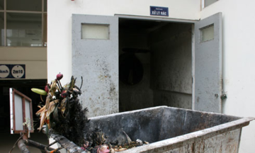 Shared garbage chutes in apartment buildings hinder collection and sorting