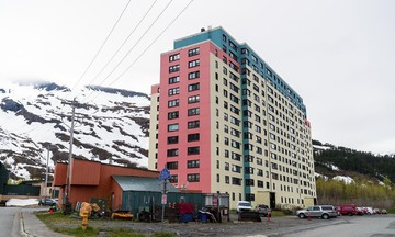 The unusual Alaskan town where everyone lives under one roof