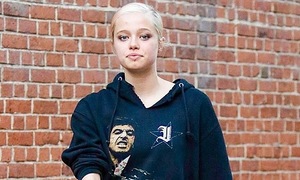 Angelina Jolie's daughter debuts platinum blonde hair and lip piercing