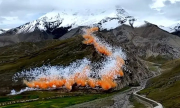 Fireworks artist apologizes for 'flying dragon' show on Mount Himalaya