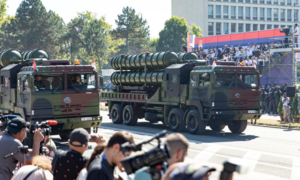 Serbia showcases Chinese missiles in record-breaking military parade