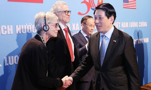 President Cuong meets with friends and supporters of Vietnam in the US