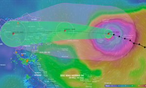 Super typhoon Ragasa 650 km from Quang Ninh