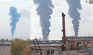 Ukrainian UAV strikes major Russian oil refinery again