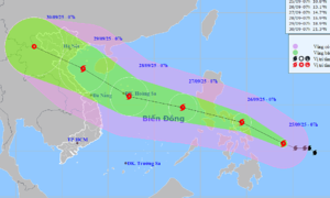 Typhoon Bualoi intensifies to category 12, expected in the East Sea tomorrow night
