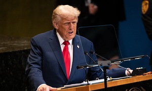 Trump's contrasting faces at the United Nations
