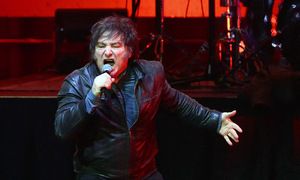 Argentina's president performs rock music