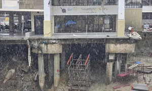 Thailand demolishes police station over central Bangkok sinkhole
