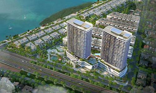 The Meridian - a new riverside apartment building on the Han river, Da Nang