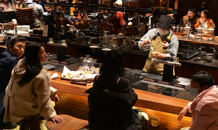 Shanghai’s coffee scene booms, drawing visitors with 'crazy innovations'