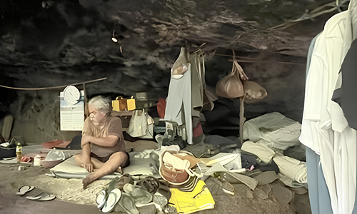 Man lives in a cave for over 40 years