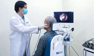 Nasal cavity tumor progresses to cancer after one year