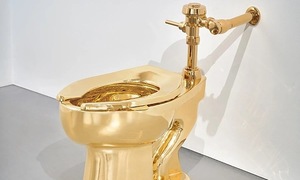 Golden toilet fetches over 12 million USD