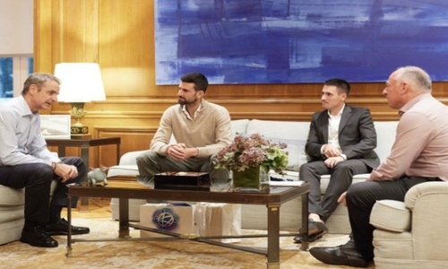 Djokovic meets Greek prime minister