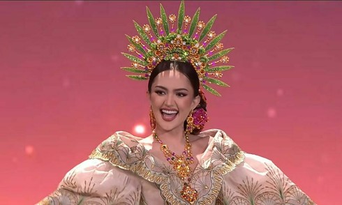 Colorful national costumes of miss universe contestants