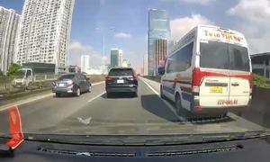 Driver exempted from penalty for using emergency lane