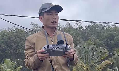 Man uses drone to rescue person stranded in floodwaters