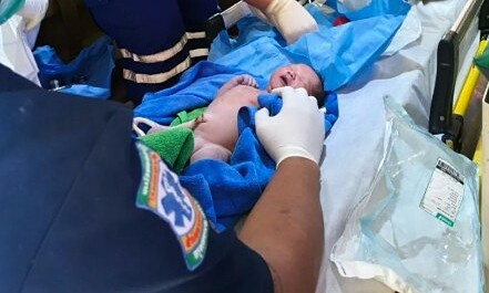 Newborn girl survives in toilet cistern