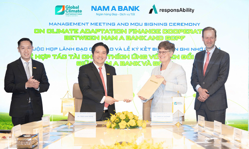 Nam A Bank partners with GCPF to develop climate change adaptation finance framework
