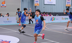 Quarter-finals of the VnExpress youth basketball tournament: Nguyen Trai - Cau Giay