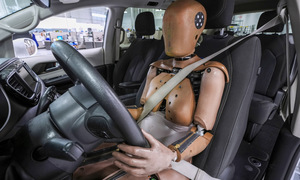 First female dummy for car crash tests