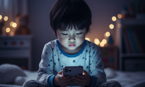 How blue light harms children's eyes