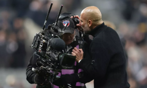 Guardiola clashes with opponent, referee, and cameraman in premier league match
