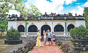 The unique Hoang Gia Royal Tomb in Go Cong
