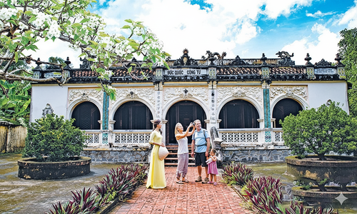 The unique Hoang Gia Royal Tomb in Go Cong