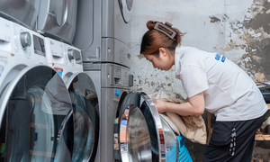 The laundromat of the deaf and hard of hearing
