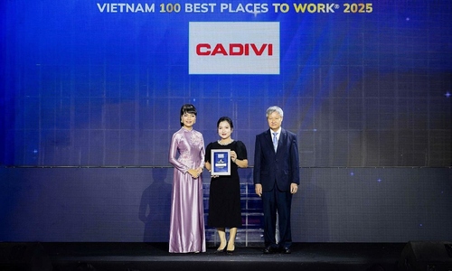 Cadivi enters top 20 best workplaces in Vietnam