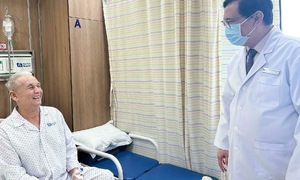 Non-surgical heart valve replacement for a patient