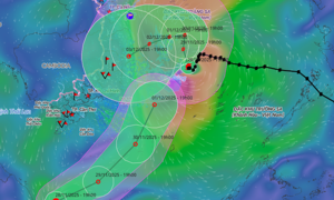 Unprecedented tropical cyclone moves north from equator into East Sea