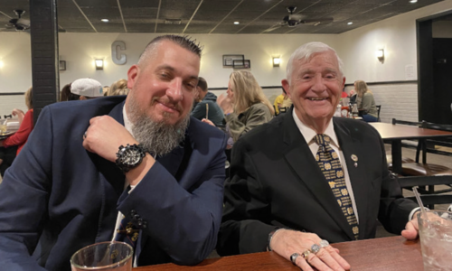 Young couple adopts 74-year-old man