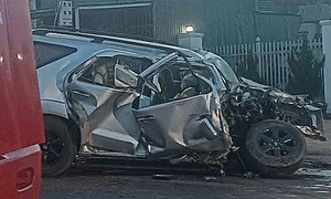 Passenger bus and car collide, two dead