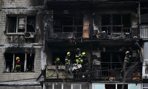 Ukraine hit by volley of Kinzhal missiles in Russian retaliation