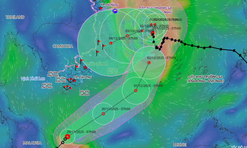 Tropical depression from Indian Ocean enters East Sea